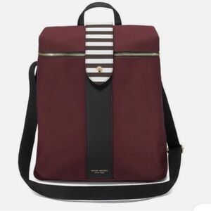 Henri Bendel Canvas Leather-Trimmed Handle Bag